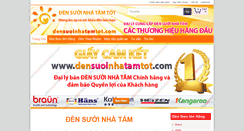 Desktop Screenshot of densuoinhatamtot.com